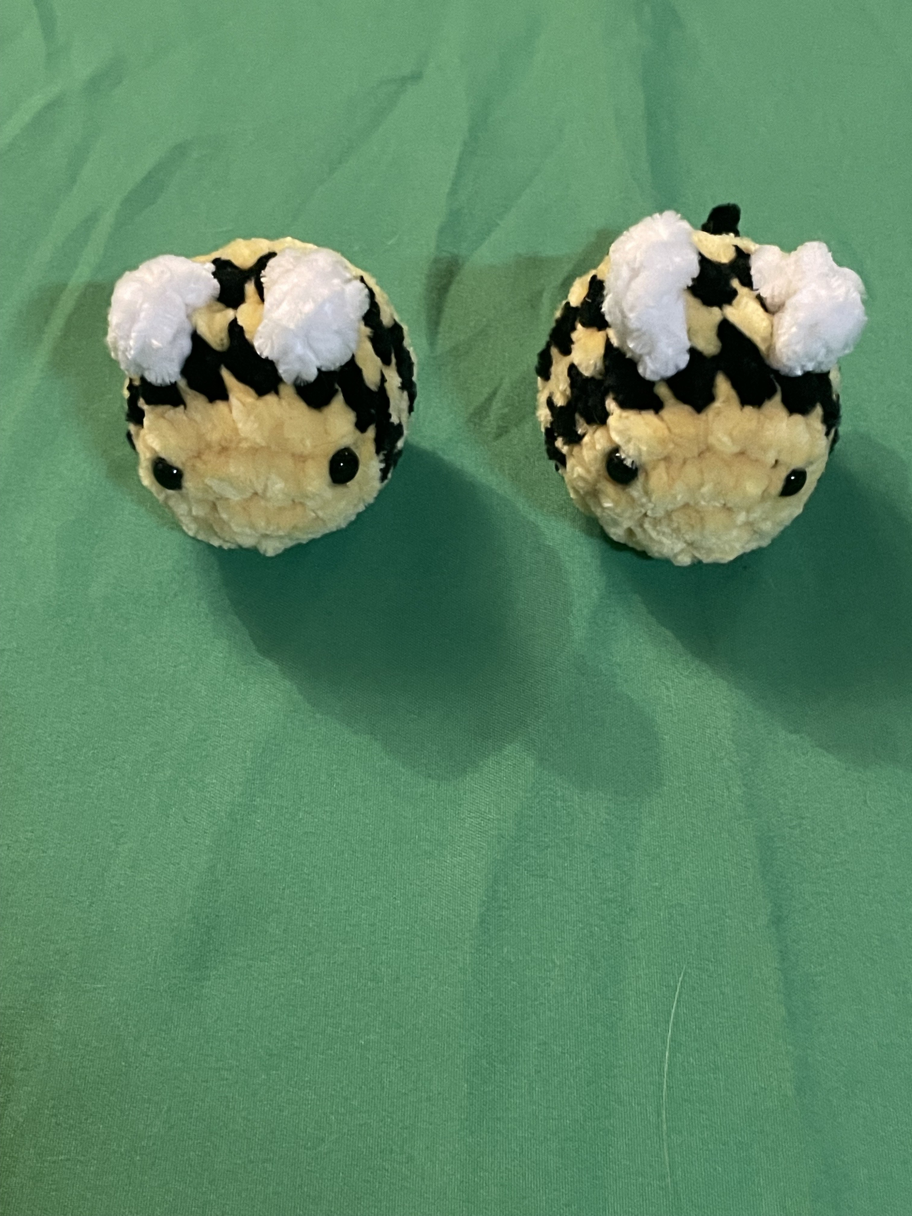 Handmade Crochet Bee Plushie by Yarn Rascals